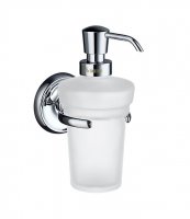 Smedbo Villa Holder with Glass Soap Dispenser