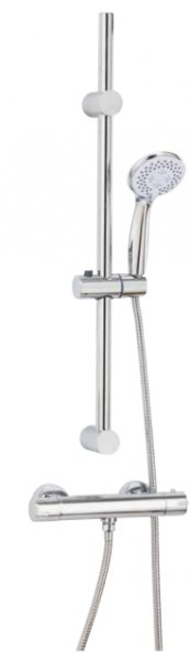 Marflow Mar Round Thermostatic Shower Valve with Slider Kit