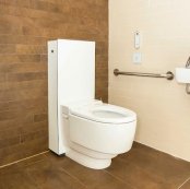 Geberit Aquaclean Mera Care Classic Floor Standing Close Coupled Shower Toilet White Alpine