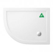 Zamori 1200 x 800mm Anti-Slip Left Hand Offset Quadrant Shower Tray