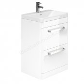 Essential Vermont 600mm Basin Unit with 2 Drawers