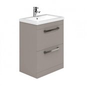 Essential Nevada 600mm Unit With Basin & 2 Drawers, Cashmere Ash