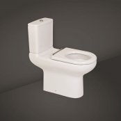 RAK Compact 45cm Rimless Close Coupled Open Back Back To Wall WC
