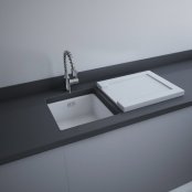 RAK Drainers 540x460x40mm Grooved Ceramic Sink Drainer