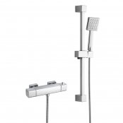 RAK 610mm Cool Touch Square Thermostatic Shower Valve With Slide Rail Kit (WRAS)