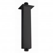 RAK 250mm Black Rectangular Brass Ceiling Arm 