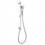 RAK Chrome Square Slide Rail Kit With Integral Wall Outlet