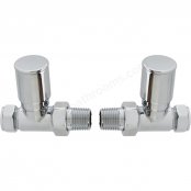 RAK Straight Round Head Radiator Valve