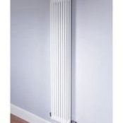 DQ Heating Ardent 1800 x 392mm Vertical 2 Column White Radiator