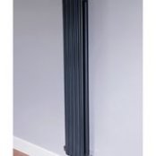 DQ Heating Cassius 1800 x 230mm Vertical Anthracite Radiator