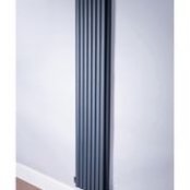 DQ Heating Cove 1800 x 531mm Vertical Single Column Anthracite Radiator