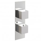 Just Taps Plus Athena Slimline Thermostatic Concealed Shower Valve 3 Outlet with Dual Handle - Chrome
