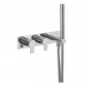 Just Taps Plus Amore Thermostatic Concealed 1 Outlet Shower Valve with Attached Handset - Chrome