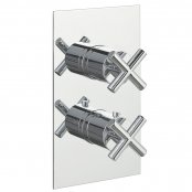 Just Taps Plus Solex Thermostatic Concealed 3 Outlets Shower Valve - Chrome