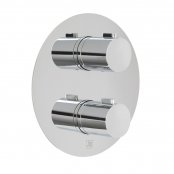 Just Taps Plus Hugo Thermostatic Concealed 3 Outlets Shower Valve - Chrome