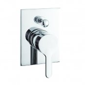 Just Taps Plus Fusion Concealed Shower Valve with Diverter Single Handle - Chrome