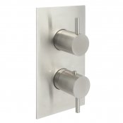 Just Taps Plus Inox Thermostatic Concealed 1 Outlet Shower Valve - Stainless Steel