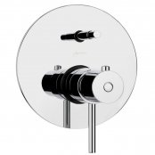 Just Taps Plus Cena Thermostatic Concealed 2 Outlets Shower Valve - Chrome