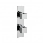 Just Taps Plus Angelo Concealed Shower Valve with Diverter Dual Handle - Chrome