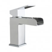 Just Taps Plus Gleam Basin Mixer Tap with Click Clack Waste Single Handle - Chrome