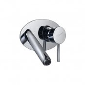 Just Taps Plus Kavalier 2-Hole Basin Tap Wall Mounted Chrome