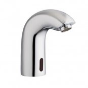 Just Taps Plus React Sensor Curved Mono Basin Mixer Tap Mains/Battery Operated - Chrome