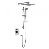 Just Taps Plus Antler Dual Concealed Mixer Shower with Shower Kit + Fixed Head