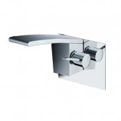 Just Taps Plus Wings Wall Mounted Basin Mixer Tap Single Handle - Polished Chrome
