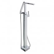 Just Taps Plus Athena Floor Standing Bath Shower Mixer Tap with Kit - Chrome