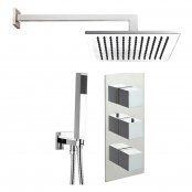 Just Taps Plus Athena Triple Concealed Mixer Shower with Shower Handset - Fixed Head