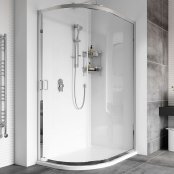 Roman Showers Haven Offset Single Door Quadrant Shower Enclosure - 800mm x 900mm