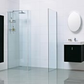 Roman Showers Haven L Shaped Fixed Return Panel - 200mm Wide