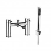The White Space Fall Bath Shower Mixer Tap With Hand Shower