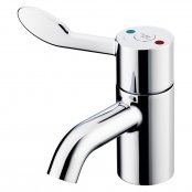 Armitage Shanks Contour 21 Plus 1 Hole Thermostatic Basin Mixer Tap with Flexible Tails - White with Smartguard