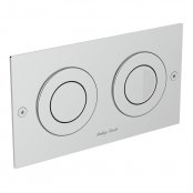 Armitage shanks Septa Pro P2 pneumatic metal small flushplate - Stainless Steel
