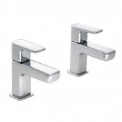 Francis Pegler Caja Basin Pillar Taps Pair - Chrome