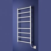 Bisque Gio Electric Towel Rail - Stainless Steel Mirror - 900mm x 530mm