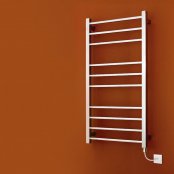 Bisque Olga Electric Towel Rail - Stainless Steel Mirror - 900mm x 300mm