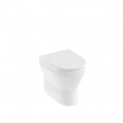 Britton Curve2 Rimless Back To Wall WC - White