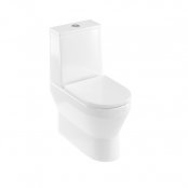Britton Curve2 Rimless Back To Wall Close Coupled Toilet - White