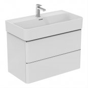 Ideal Standard Strada II 800mm Wall Hung White Gloss Washbasin Unit with 2 Drawers