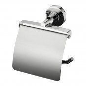 Ideal Standard IOM Square Chrome Toilet Roll Holder with Cover