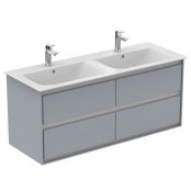 Ideal Standard Connect Air 1200mm Vanity Unit (Gloss Grey with Matt White Interior)