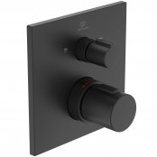 Ideal Standard Ceratherm C100 Built-In Square Thermostatic 2 Outlet Silk Black Shower Mixer