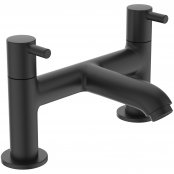 Ideal Standard Ceraline 2TH Deck Mounted Dual Control Silk Black Bath Filler