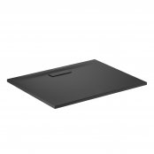 Ideal Standard Silk Black Ultraflat New 1000 x 800mm Rectangular Shower Tray with Waste