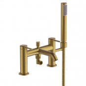Britton Bathrooms Hoxton Brushed Brass Bath Shower Mixer