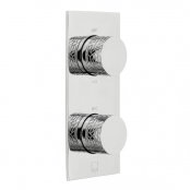 Vado Omika 2 Outlet 2 Handle Vertical Thermostatic Valve with All-Flow Function