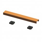 Abacus Elements 300mm Linear Waste Cover Plate - Brushed Bronze