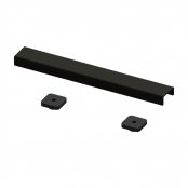 Abacus Elements 300mm Linear Waste Cover Plate - Matt Black